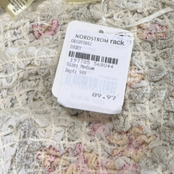 Free People Augusta Floral Design Crop Top w/Removable Straps Size Mediu… - Picture 7 of 9